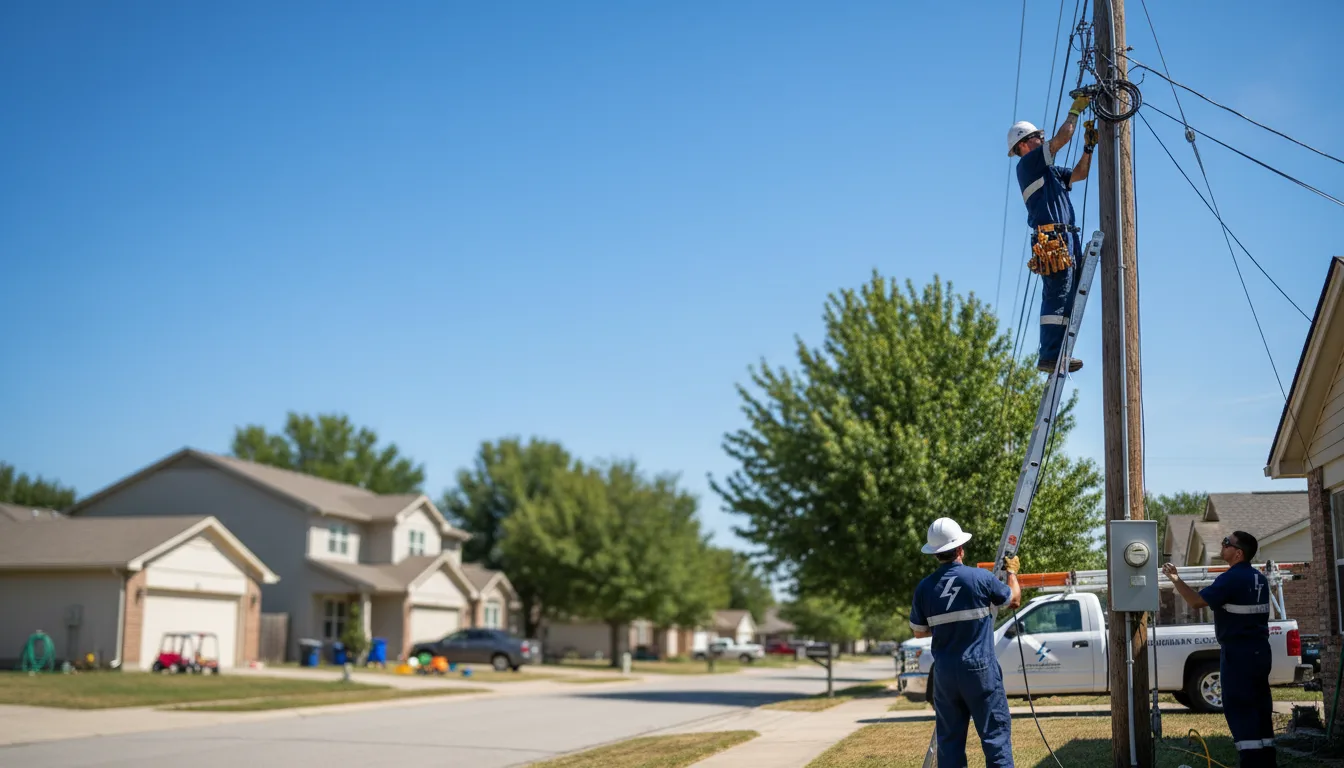 Residential electrician providing installation services in Reubens, ID